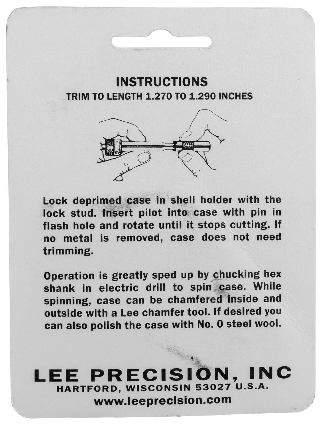 LEE 90158 GAUGE/HOLDER 357 REM MAG