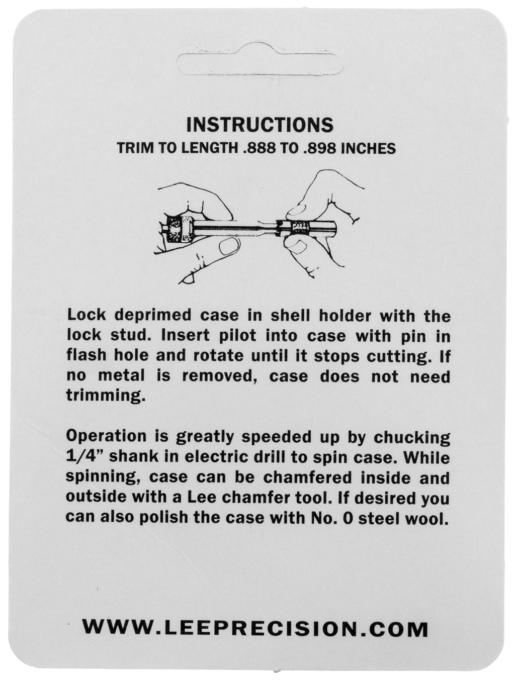 LEE 90162 GAUGE/HOLDER 45 ACP
