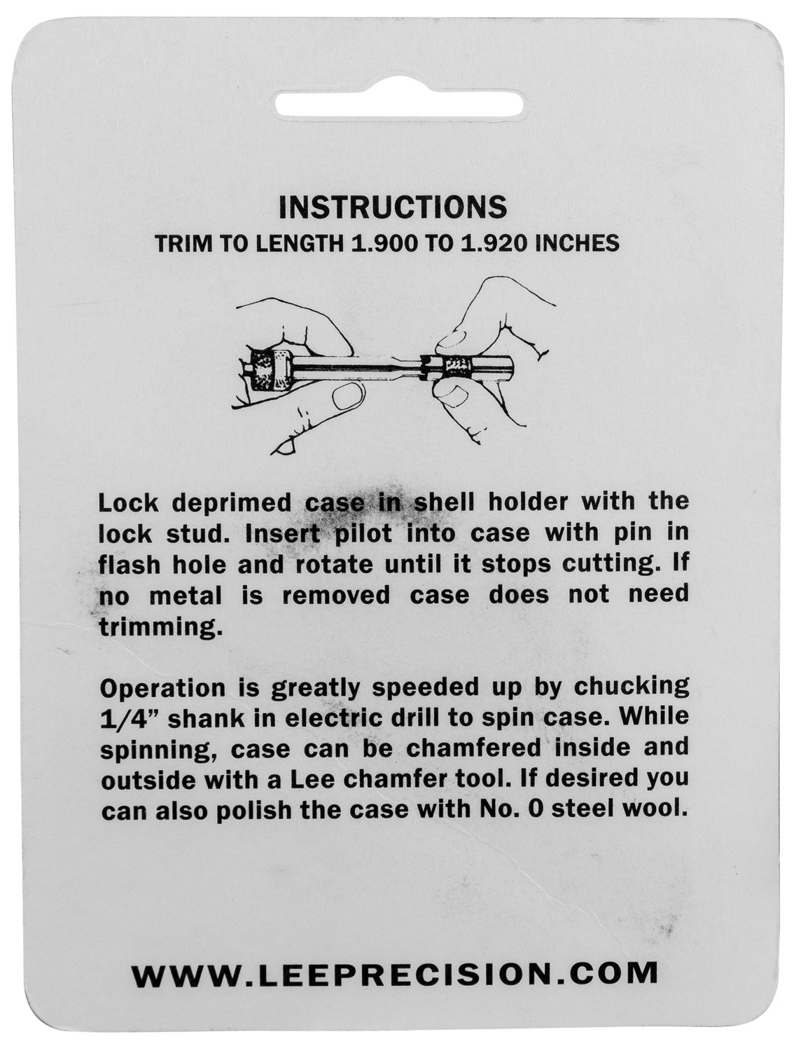 LEE 90150 GAUGE/HOLDER 35 REM