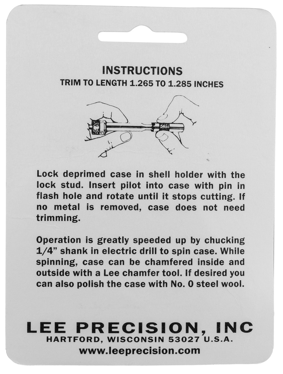 LEE 90161 GAUGE/HOLDER 44 REM MAG