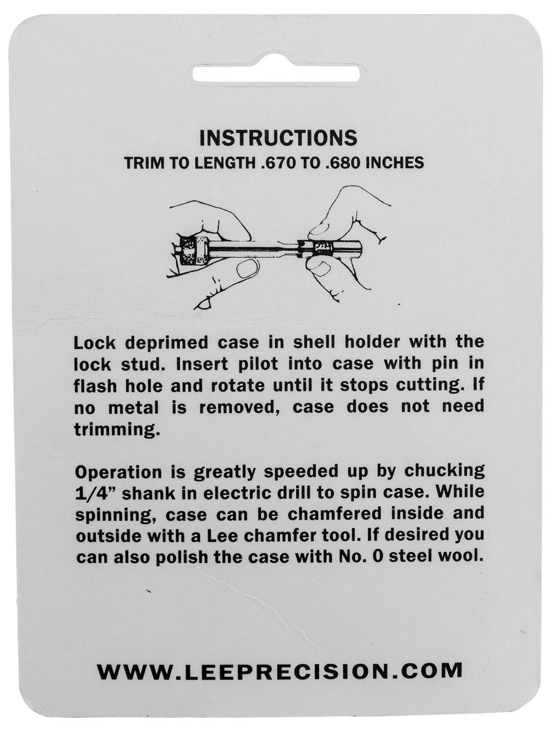 LEE 90155 GAUGE/HOLDER 380 ACP