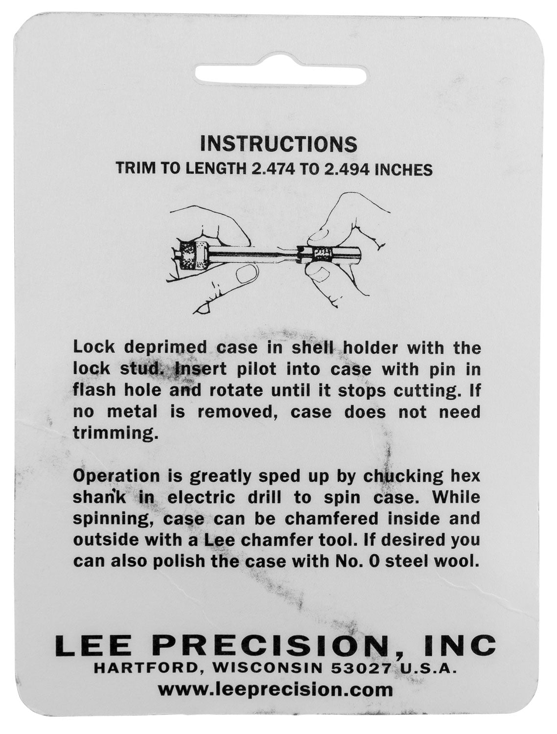 LEE 90140 GAUGE/HOLDER 30/06 SPRFL