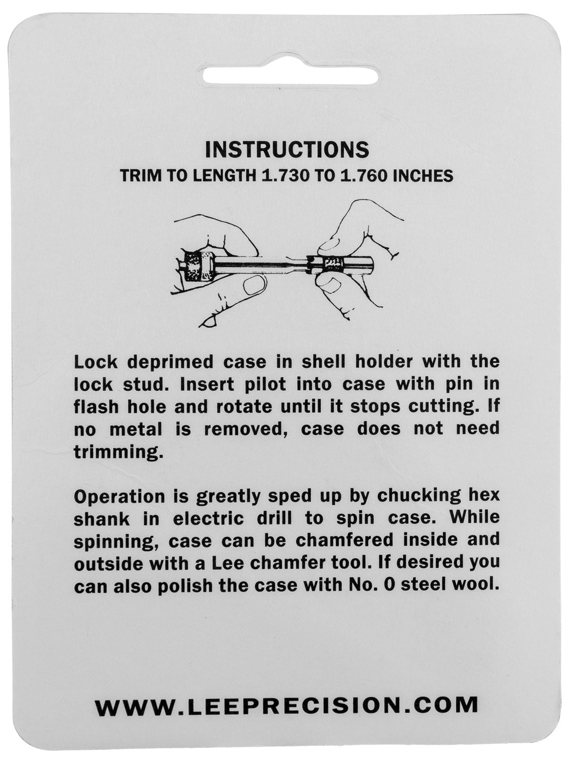 LEE 90114 GAUGE/HOLDER 223 REM