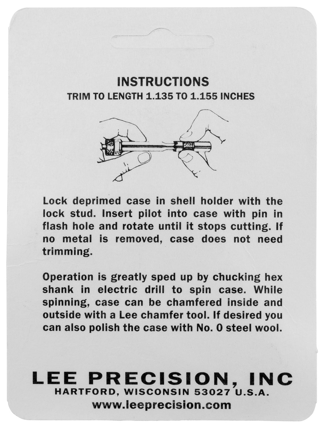 LEE 90157 GAUGE/HOLDER 38 SPECIAL