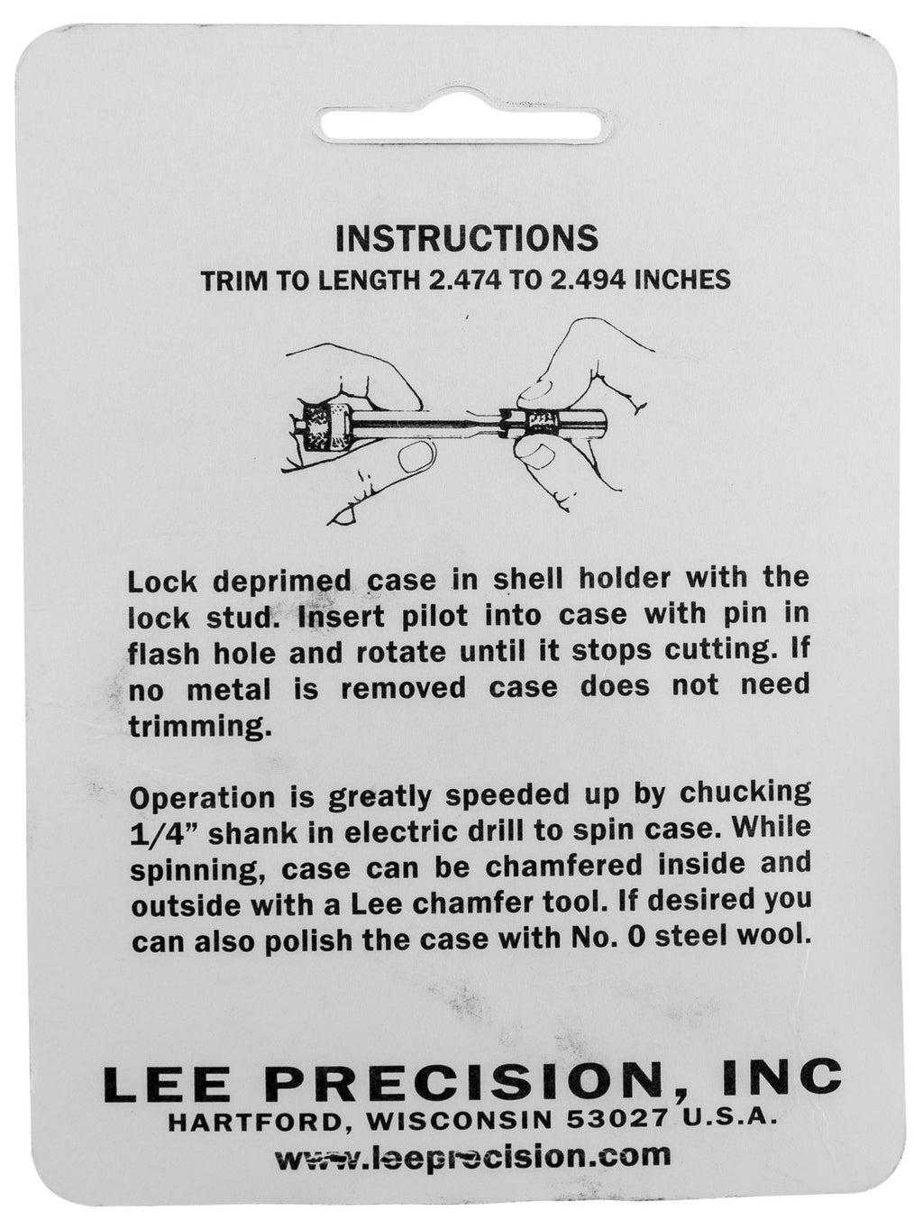 LEE 90972 GAUGE/HOLDER 35 WHELEN