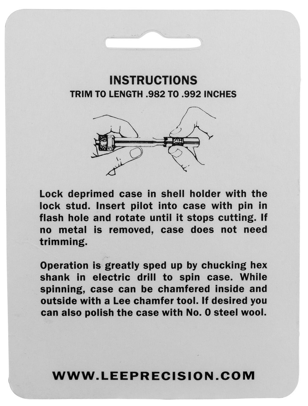 LEE 90127 GAUGE/HOLDER 10MM AUTO