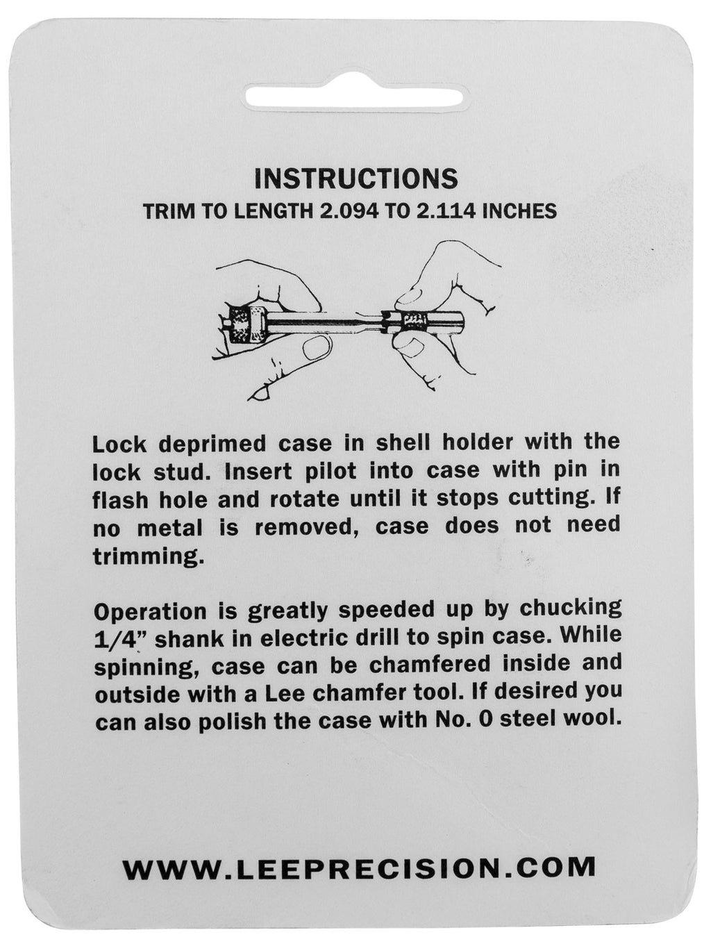 LEE 90147 GAUGE/HOLDER 7.62X54RUS
