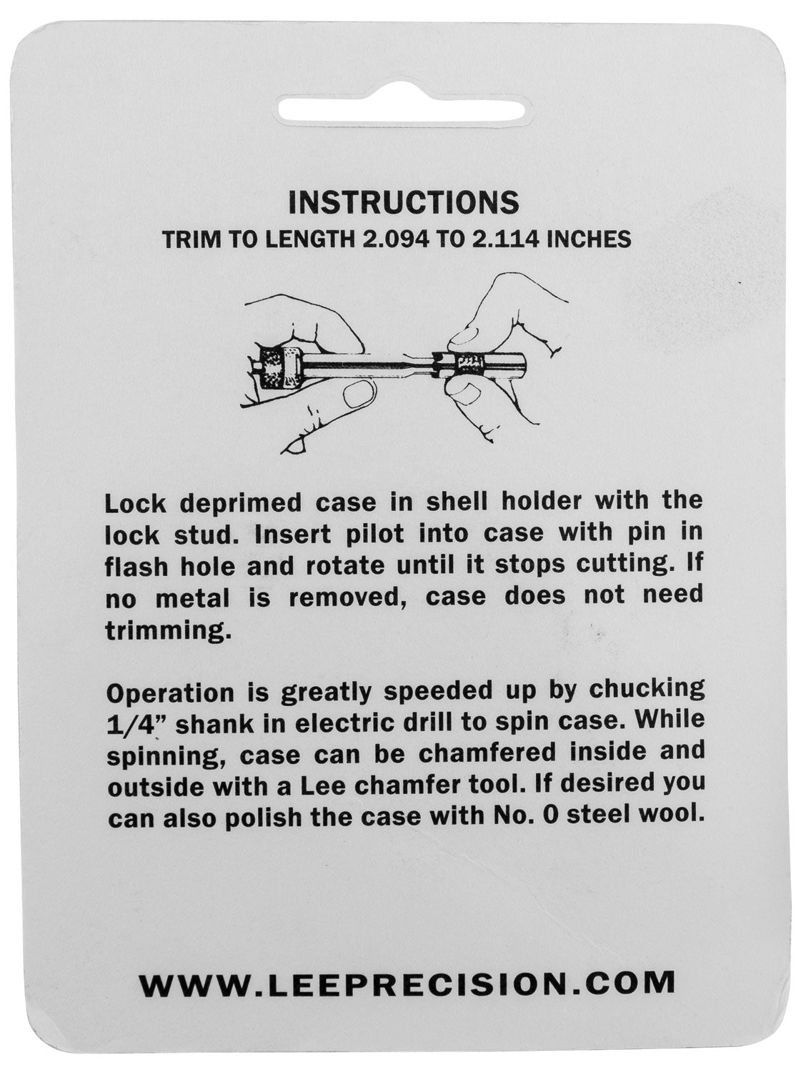 LEE 90147 GAUGE/HOLDER 7.62X54RUS