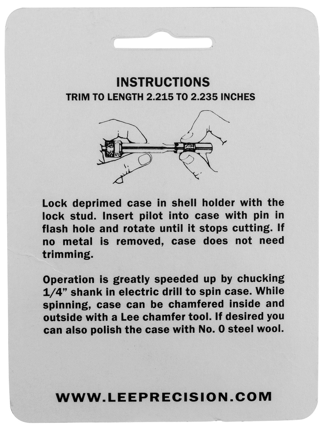 LEE 90130 GAUGE/HOLDER 7X57 MAUSER