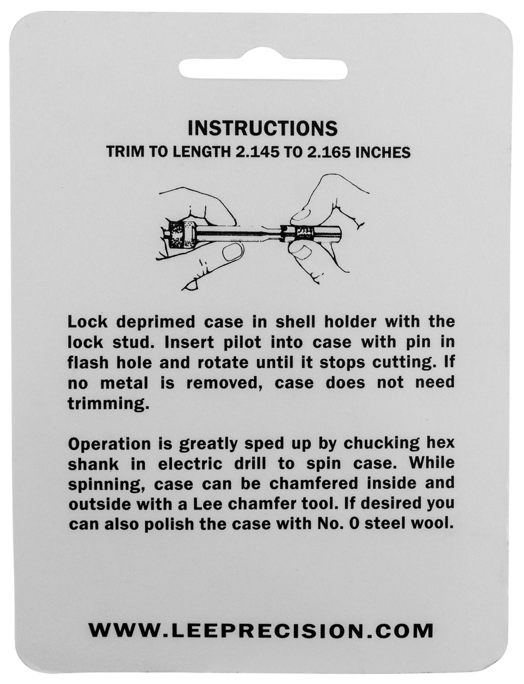 LEE 90126 GAUGE/HOLDER 6.5X55 SWED