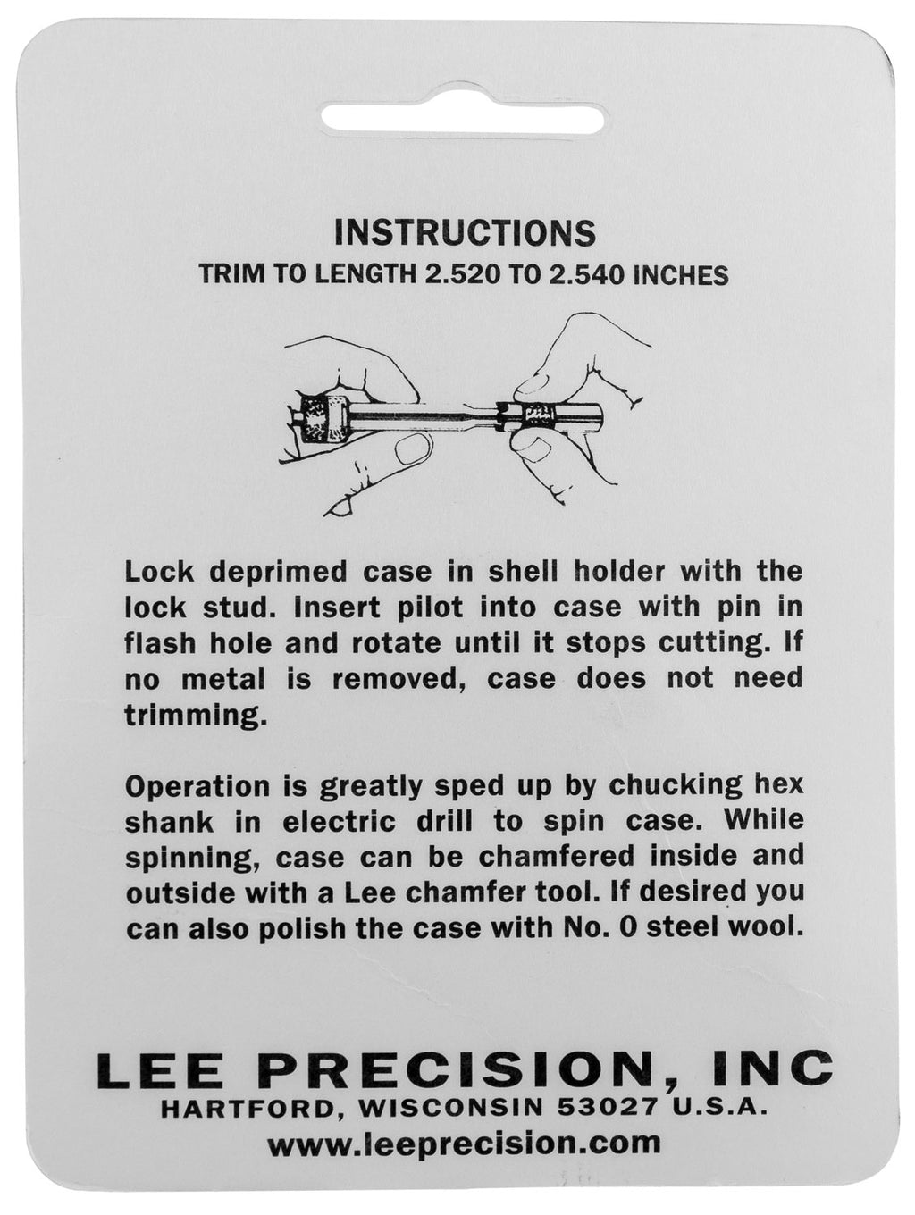 LEE 90128 GAUGE/HOLDER 270 WIN