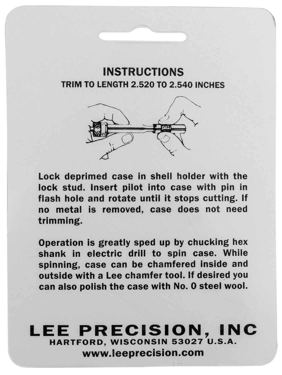 LEE 90128 GAUGE/HOLDER 270 WIN