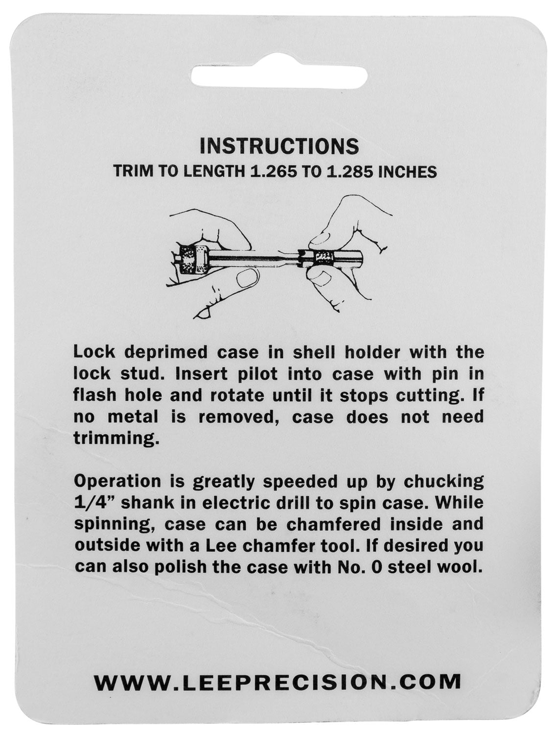 LEE 90163 GAUGE/HOLDER 45 COLT