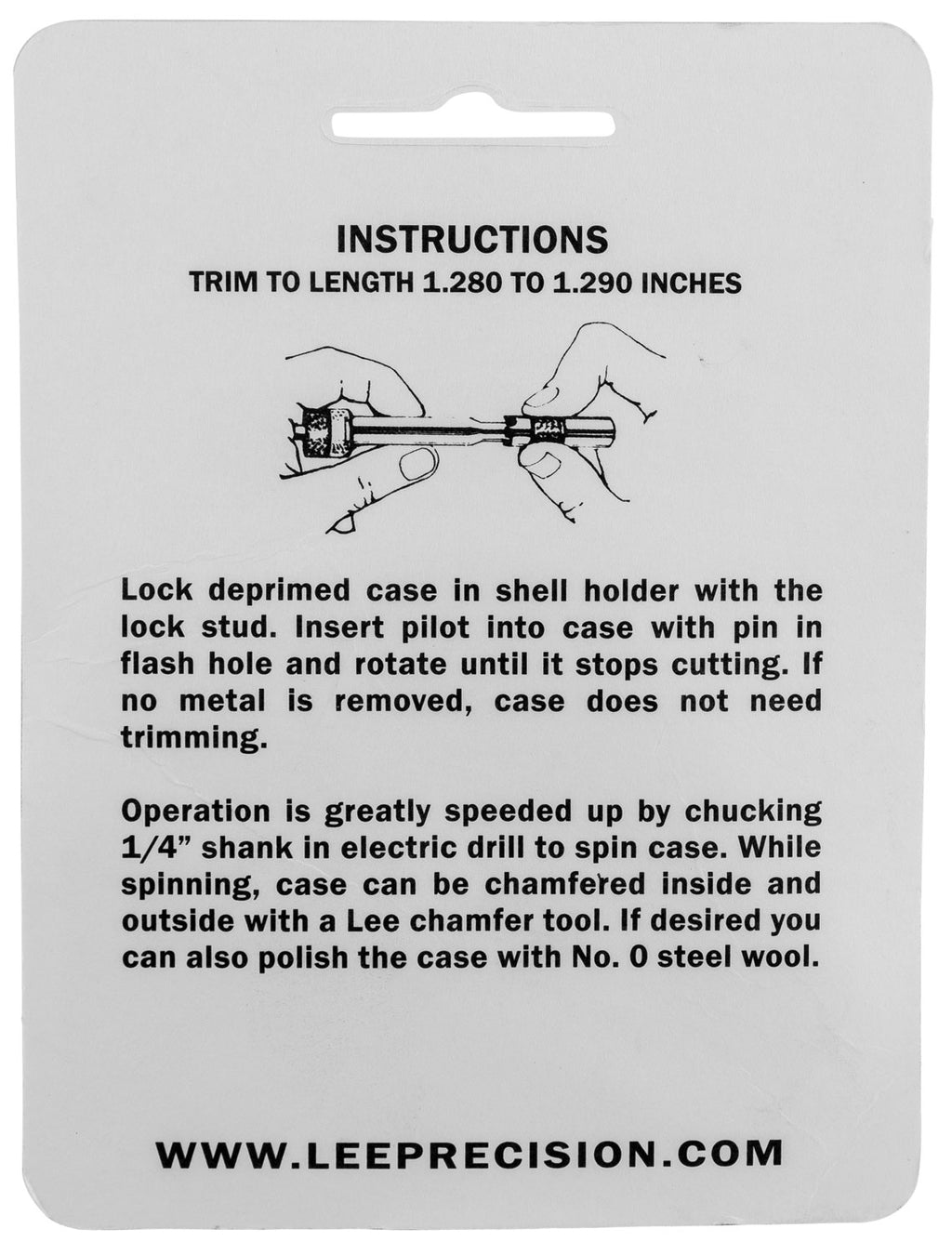 LEE 90135 GAUGE/HOLDER 30M1 CARBINE