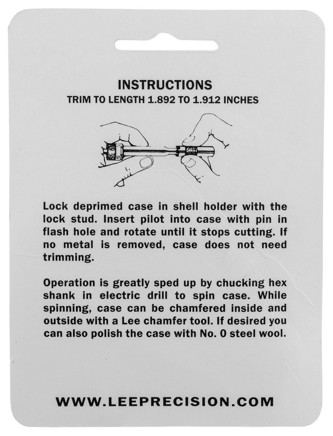 LEE 90116 GAUGE/HOLDER 22/250 REM