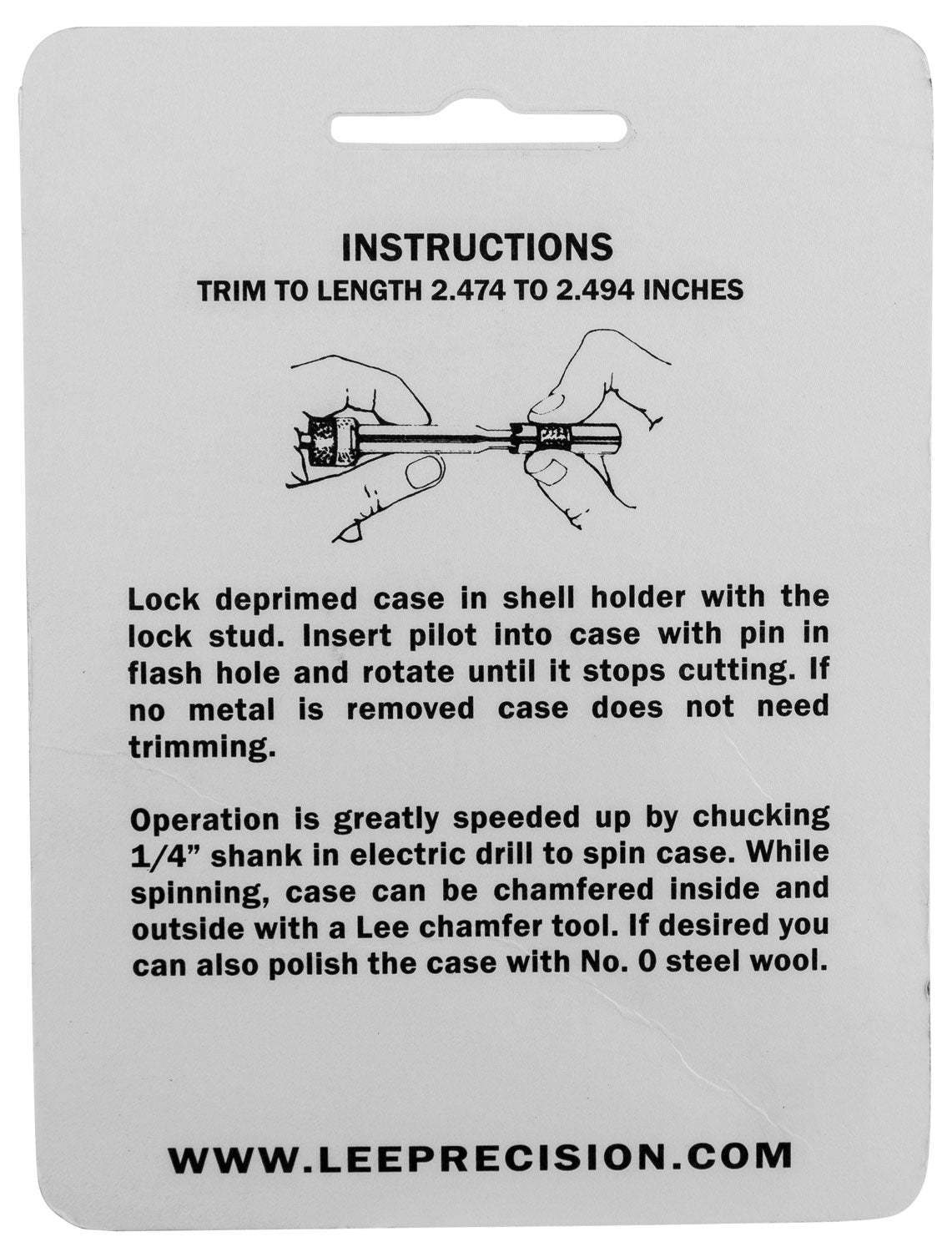 LEE 90124 GAUGE/HOLDER 25/06 REM