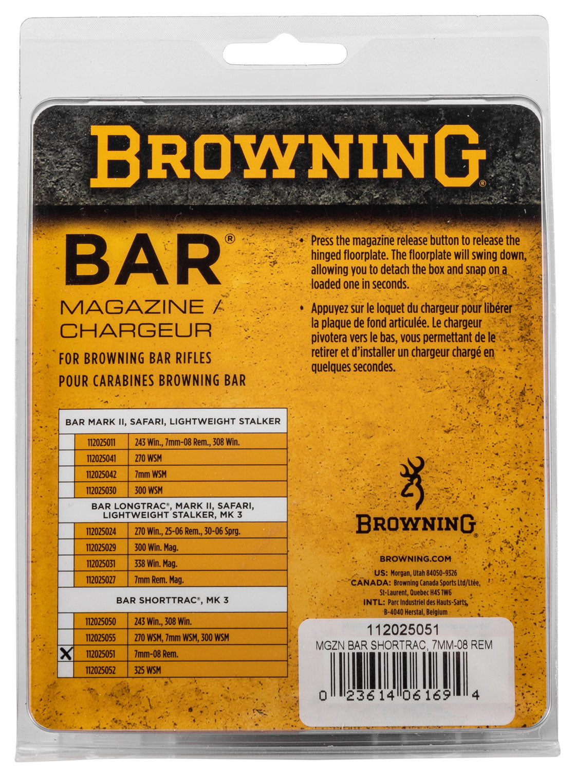 BRN 112-025051 MAG BAR SHORTRAC 7MM08