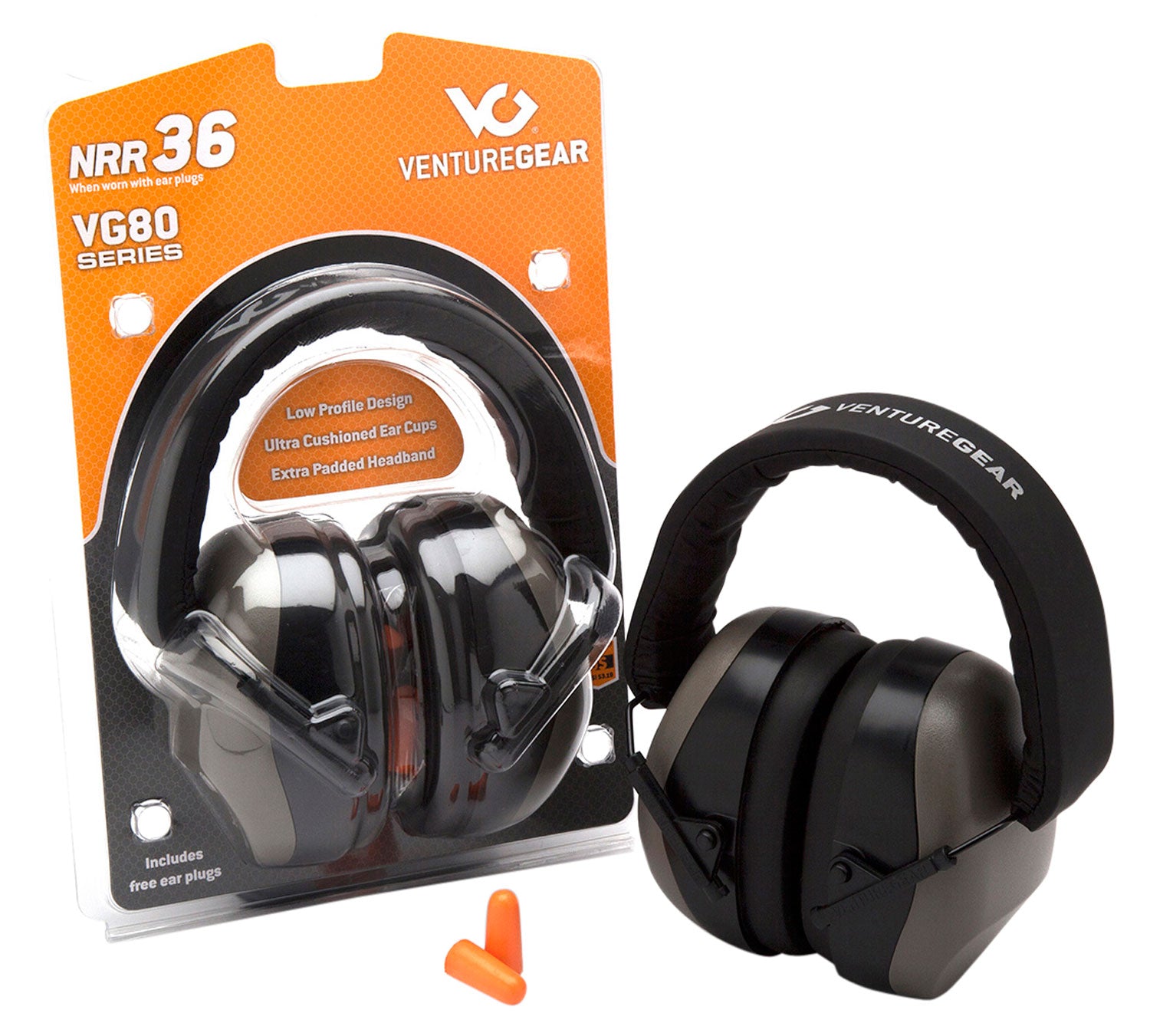 PYRA.VGPM8010C   EARMUFFS GRAY     NRR26 CLAM PACK