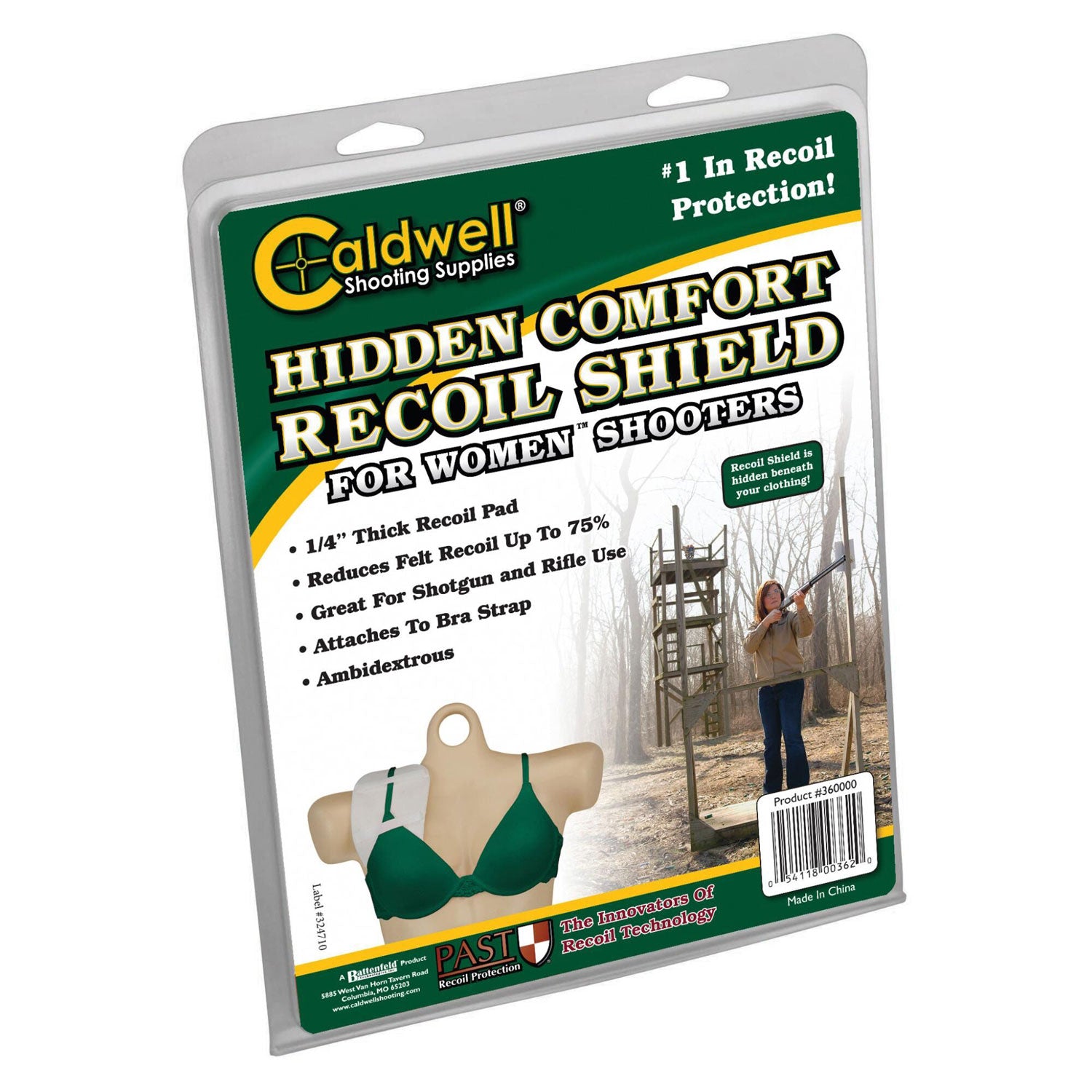 PAST 360000    HIDDEN COMFORT RECOIL SHIELD WOMENS