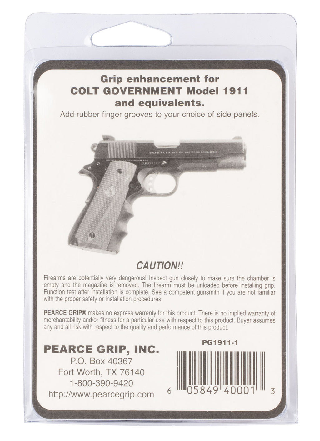 PEARCE PG19111  1911 FG INSERT ONLY