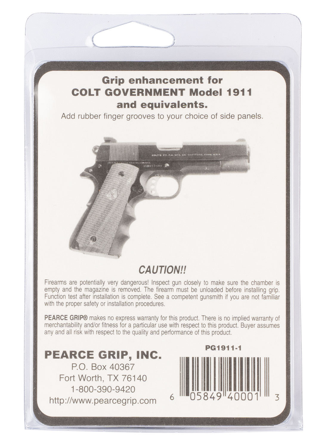 PEARCE PG19111  1911 FG INSERT ONLY