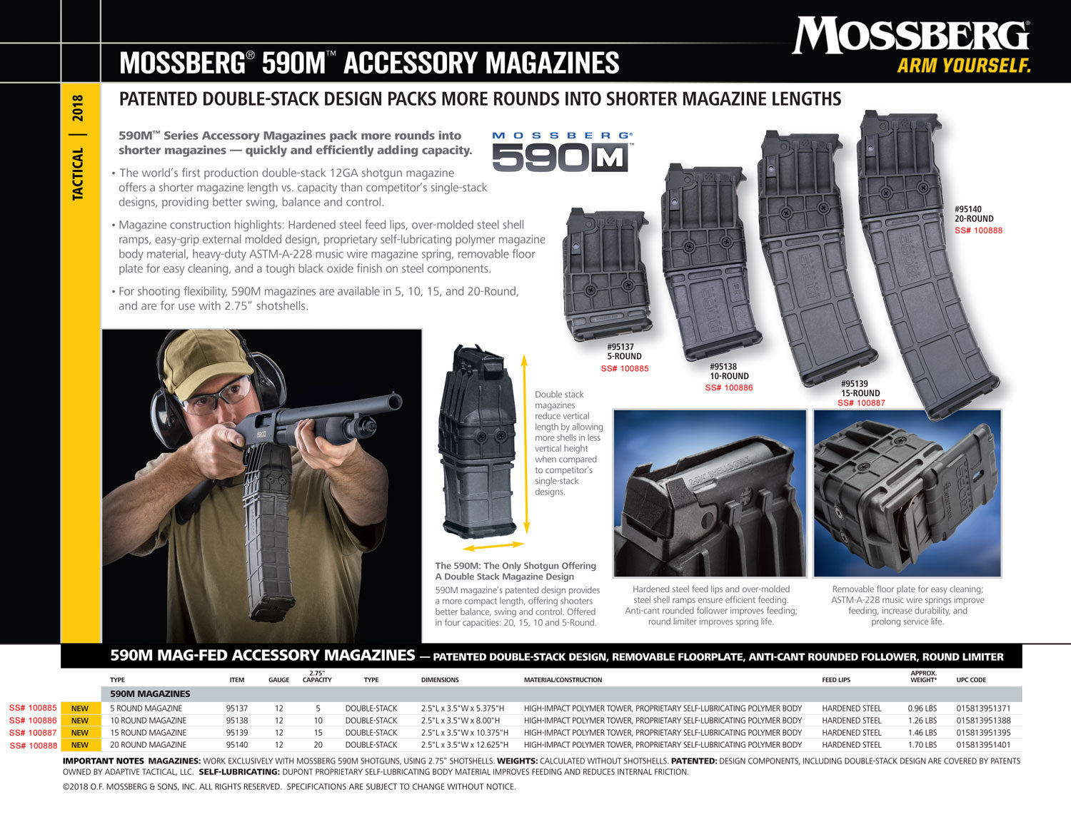 MOSS 95139 MAG 590M 2.75 DOUBLE STK 15R