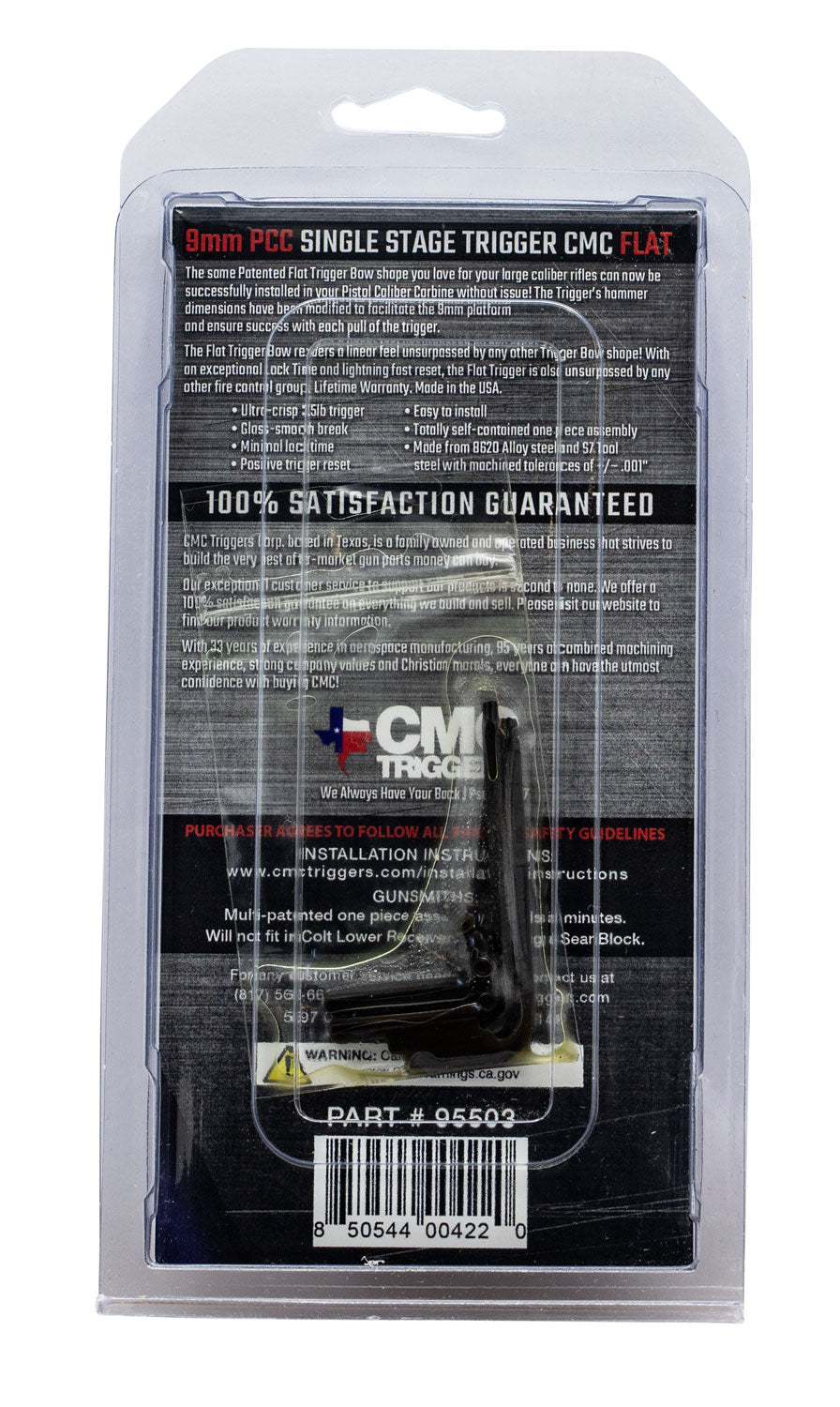 CMC 95503     AR DROPIN SNG FLAT  3-3.5LB  9MM