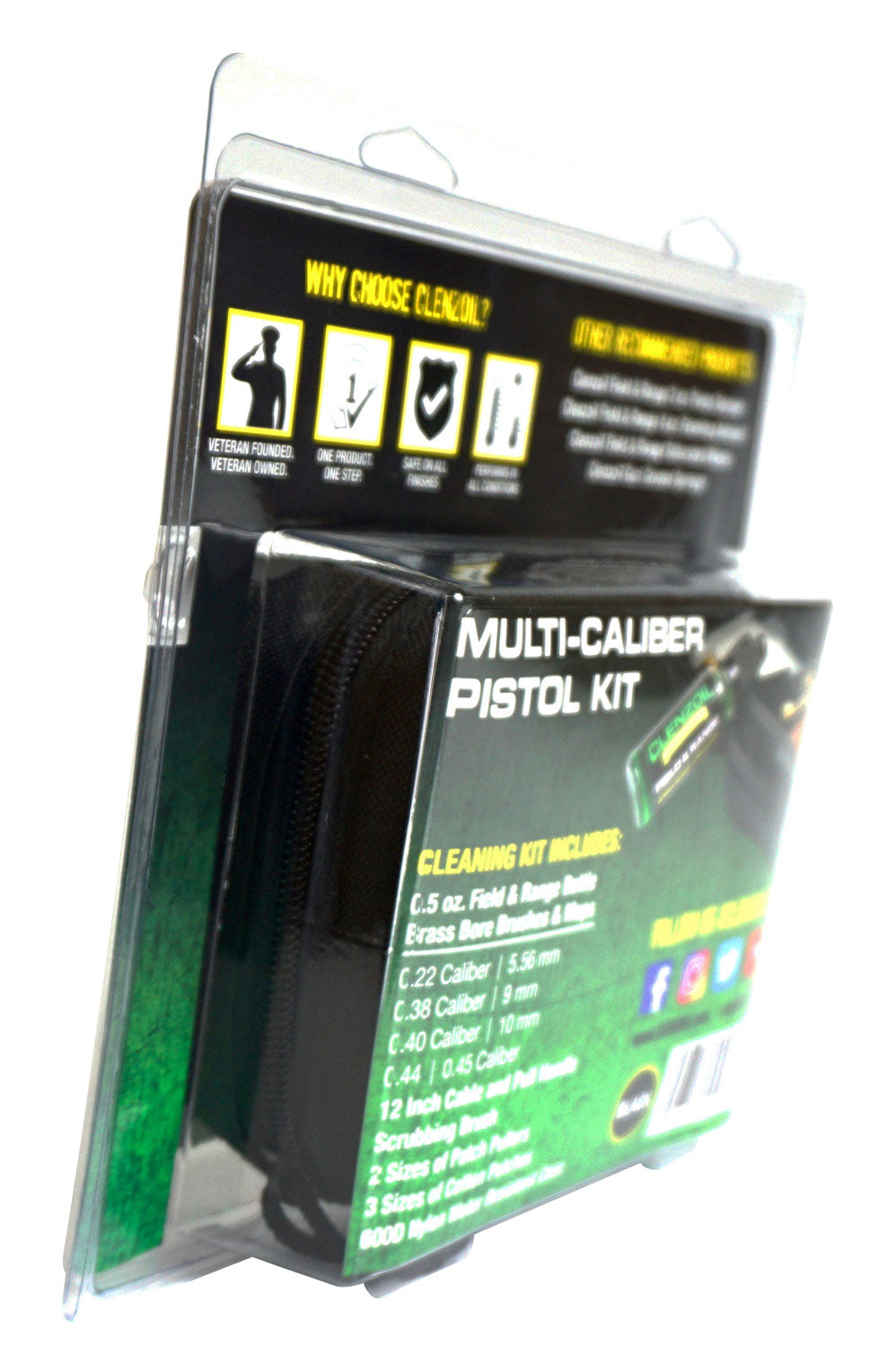 CLENZOIL 2328  MULTI CALIBER PISTOL KIT BLK