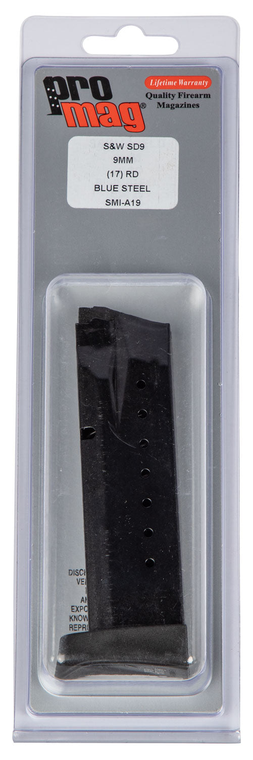 PRO SMIA19   MAG SW SD9 9MM       17RD STEEL