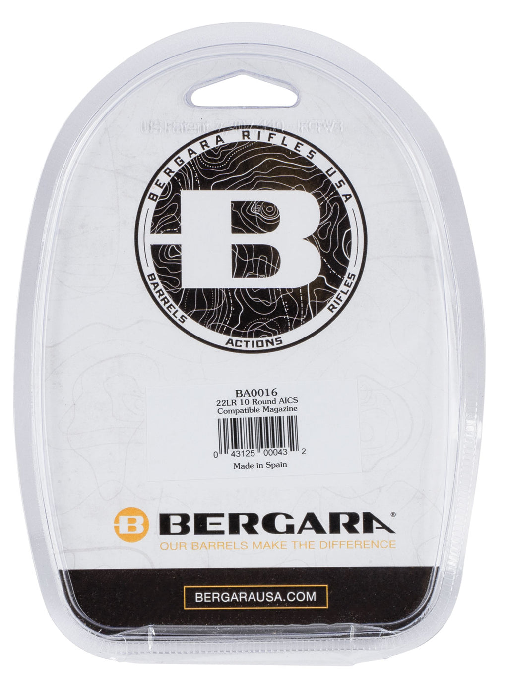 BERGARA BA0016      MAG A1CS 22LR        10R BLK
