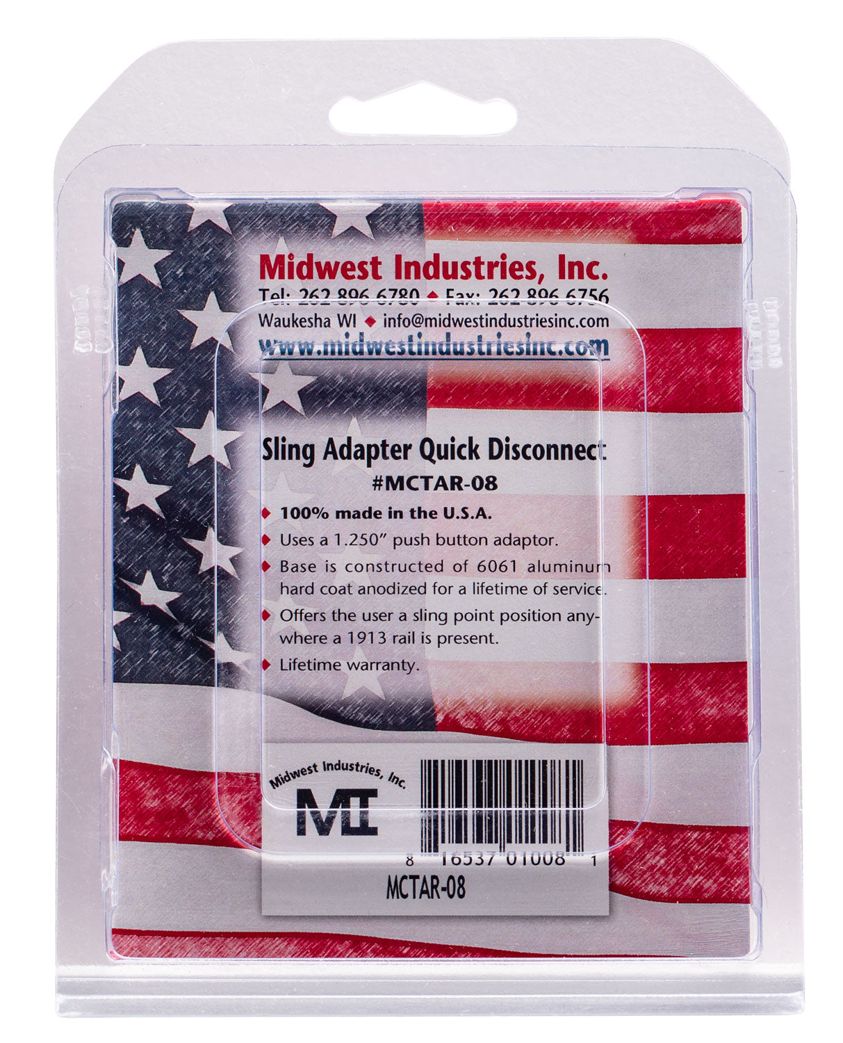MIDWEST MCTAR-08        QD FRONT SLING ADAPTOR