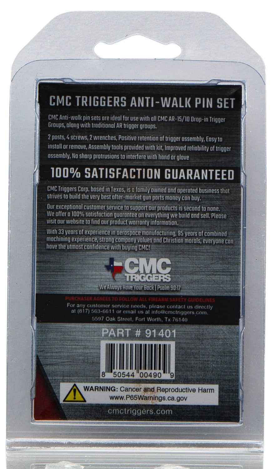 CMC 91401     AR15 ANIT WALK PIN SET SMALL DIA