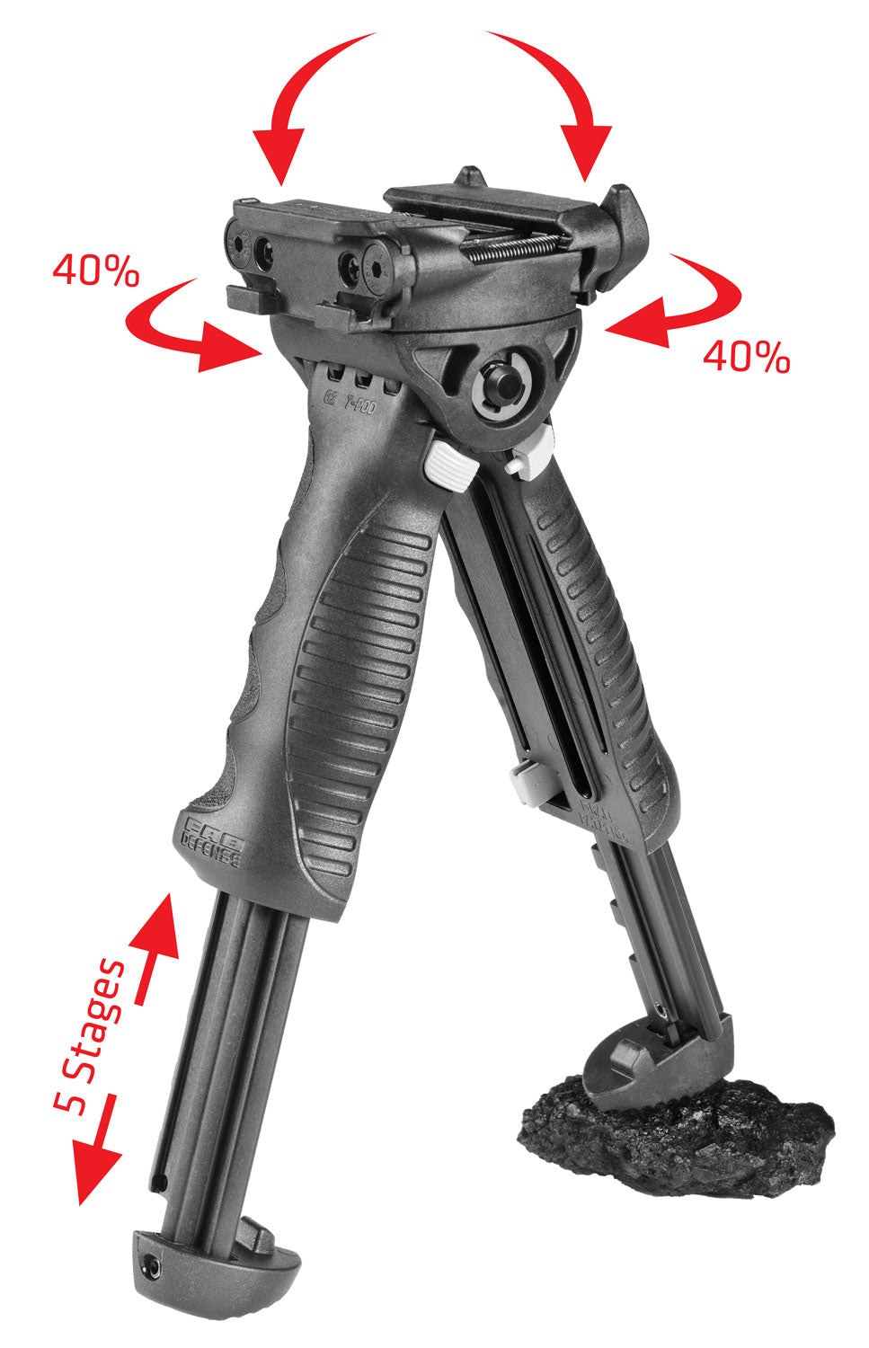 FAB FX-TPODG2B    TPOD G2 FOREGRIP BIPOD BLK