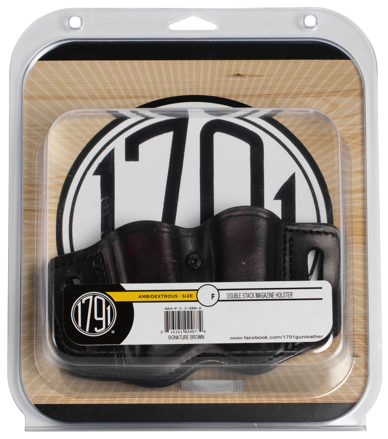 1791 MAG-F-2.2-SBR-A DBL MAG POLY DBL STACK  S.BRN