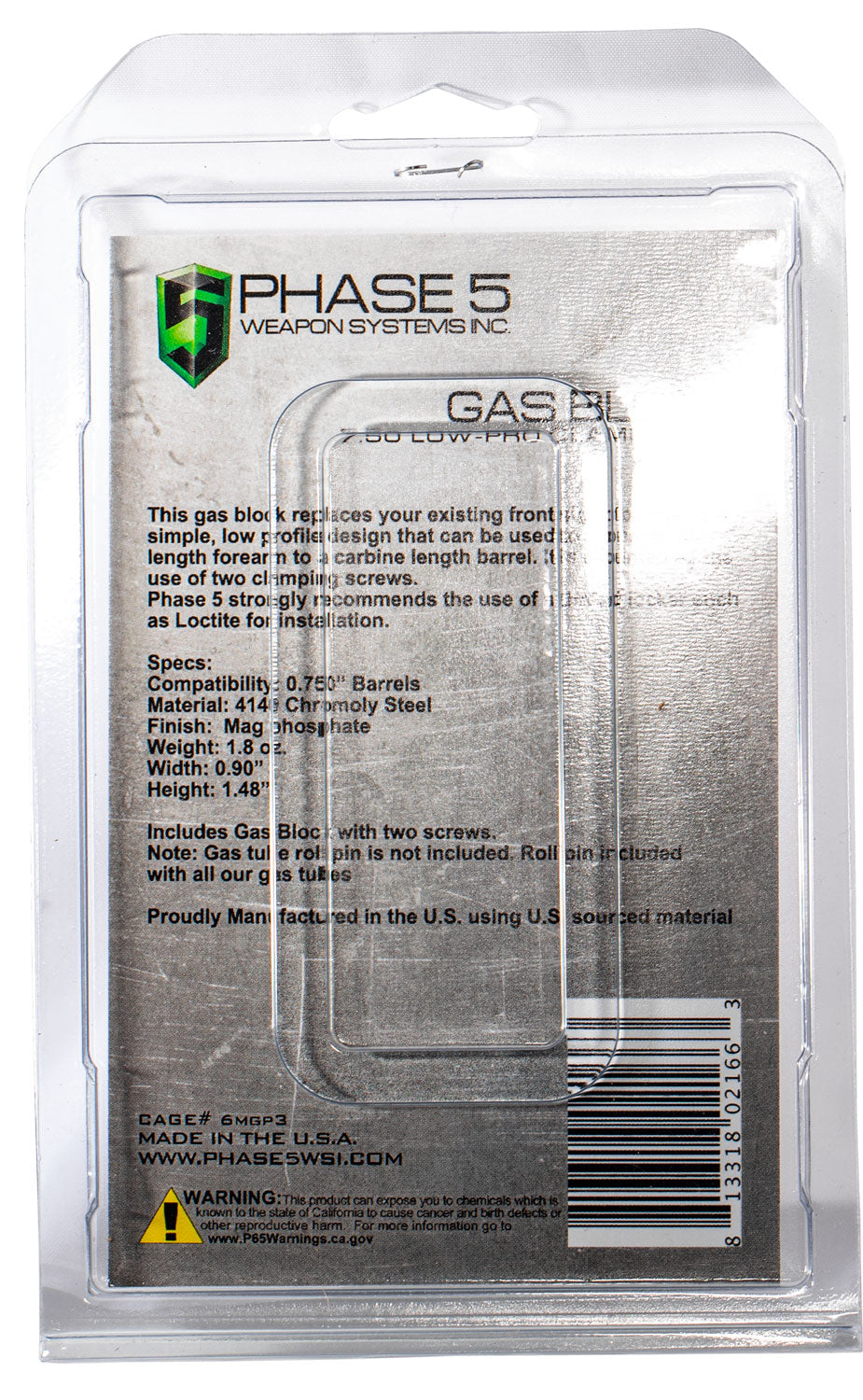 PHASE5 LO PRO GAS BLOCK CLAMP