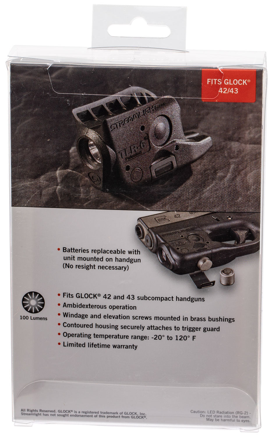 STL 69280  TLR6 WEAPONLIGHT GLK 42/43 NO LASER