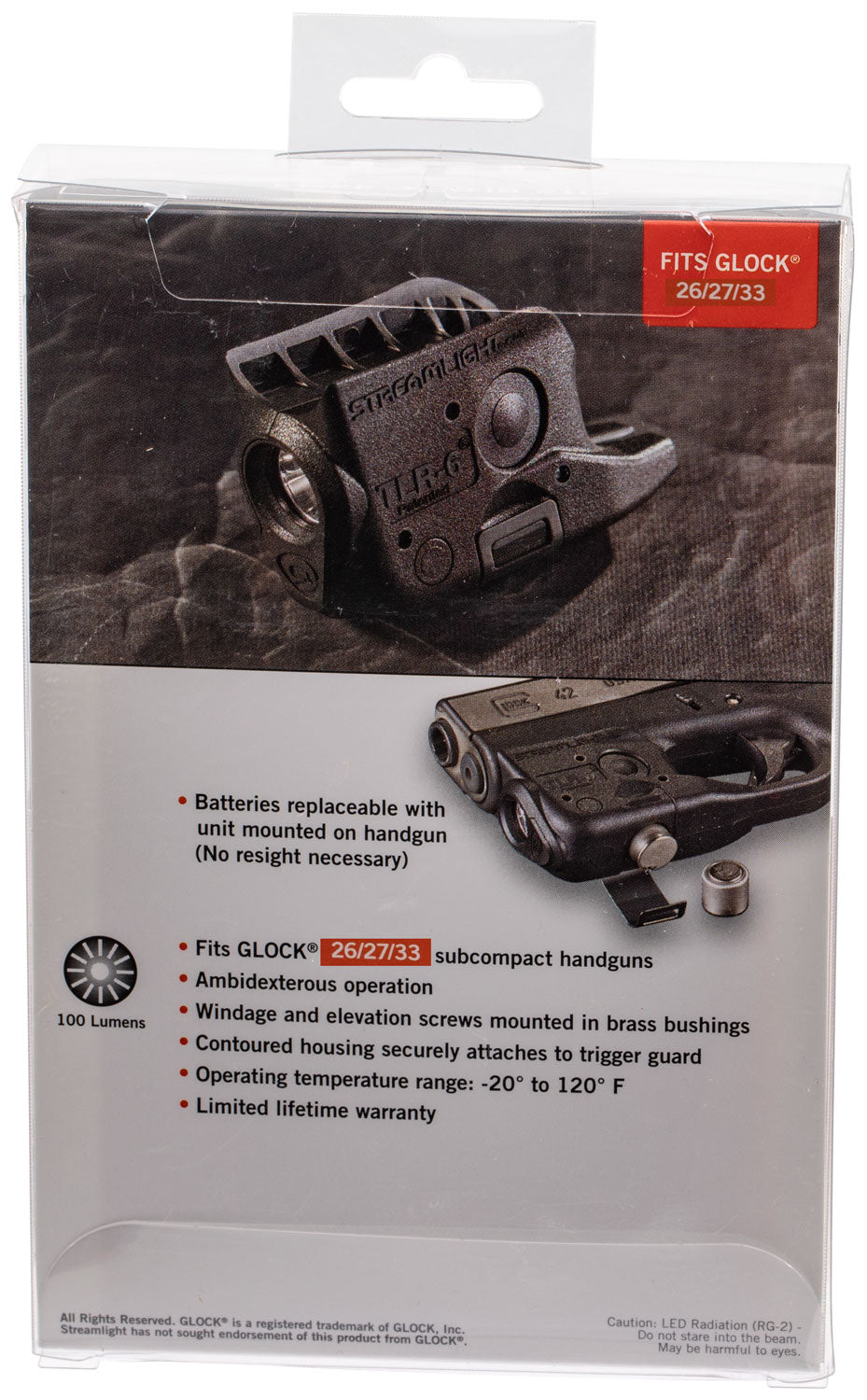 STL 69282  TLR6 WEAPONLIGHT GLK 26/27/33 NO LASER