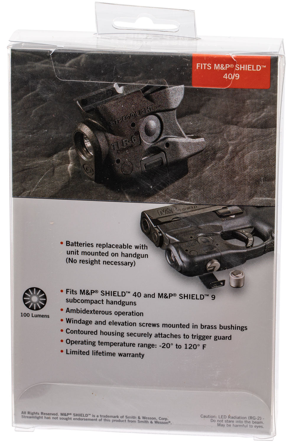 STL 69283  TLR6 WEAPONLIGHT SW M&amp;P SHIELD NO LASER