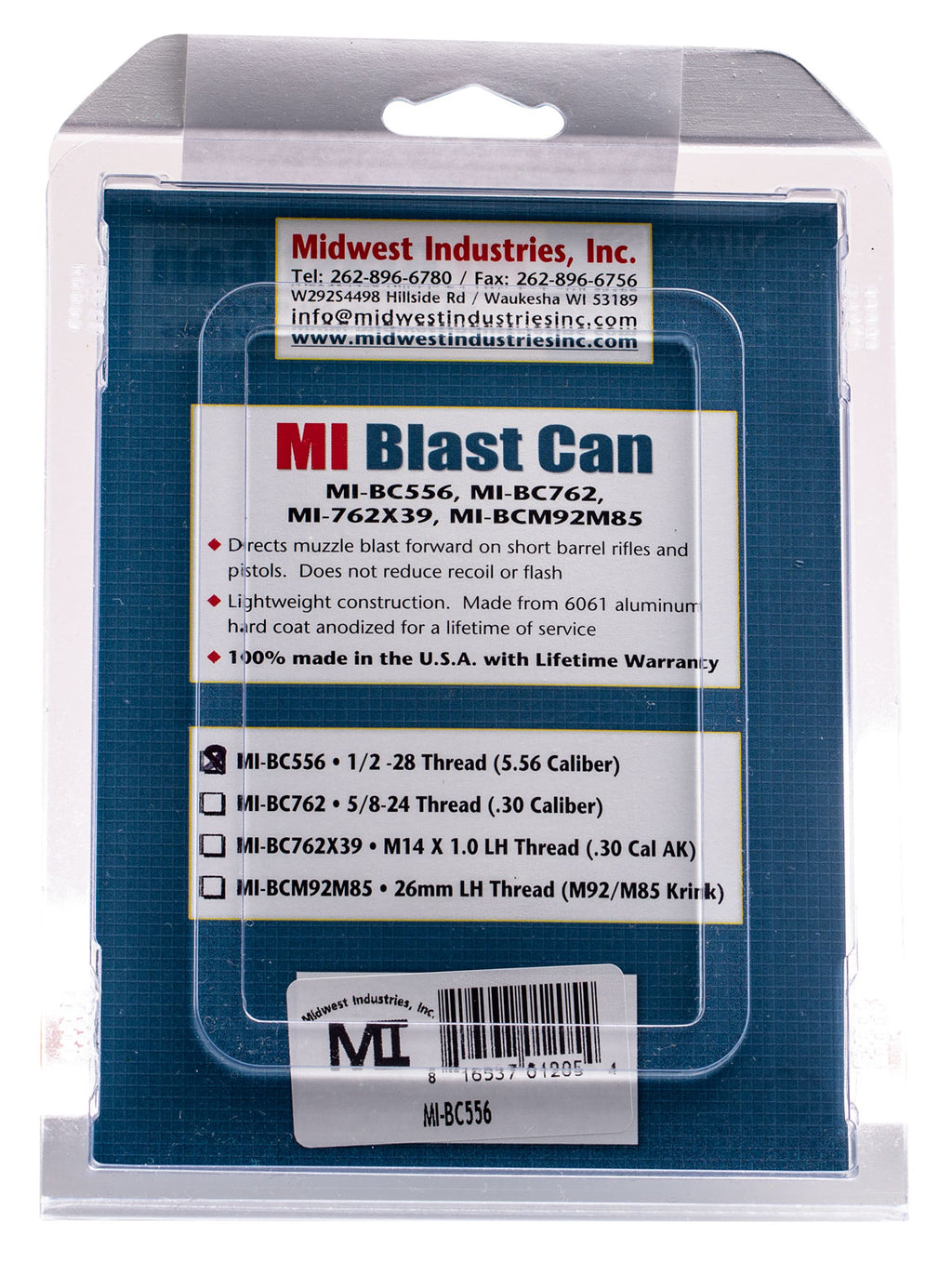 MIDWEST MI-BC556        BLAST CAN 5.56 1/2X28