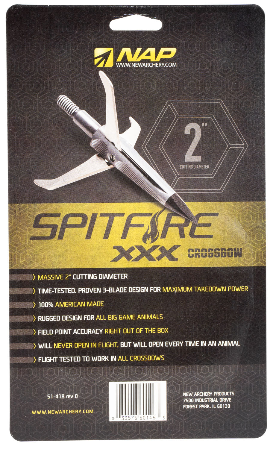 NAP 60-146        SPITFIRE XXX 100 X-BOW 3PK