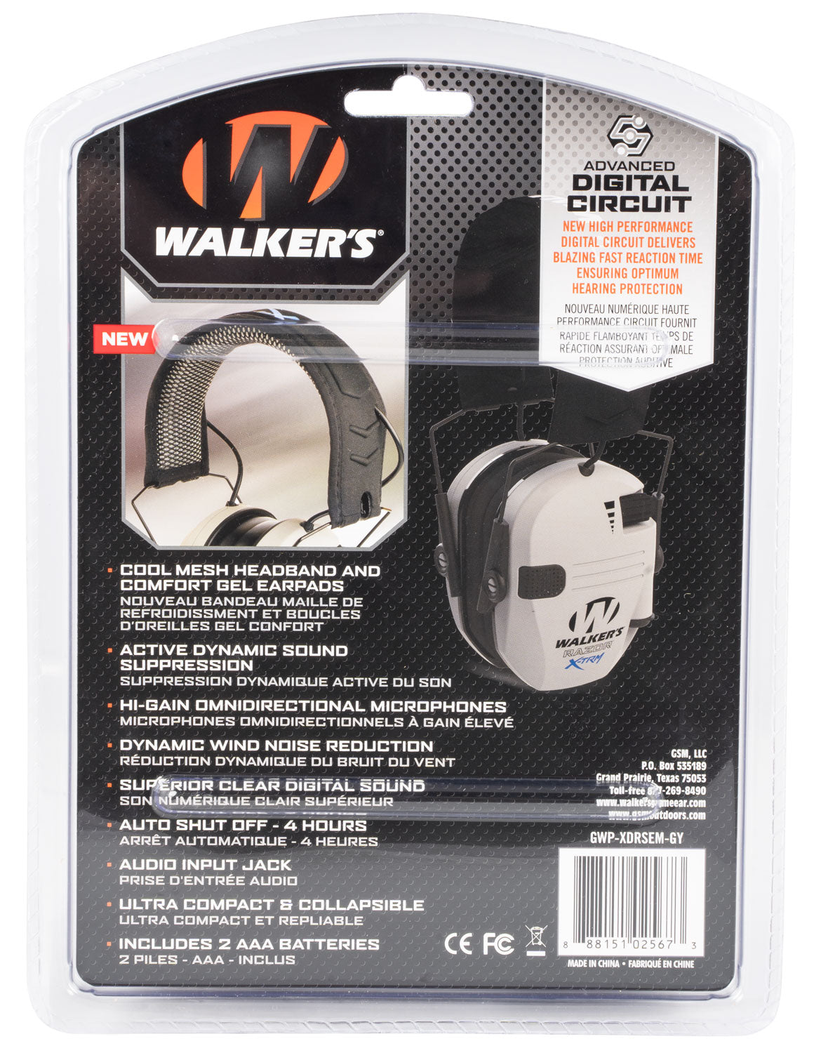 WLKR GWP-XDRSEM-GY     XTRM RAZOR DIG MUFF GREY