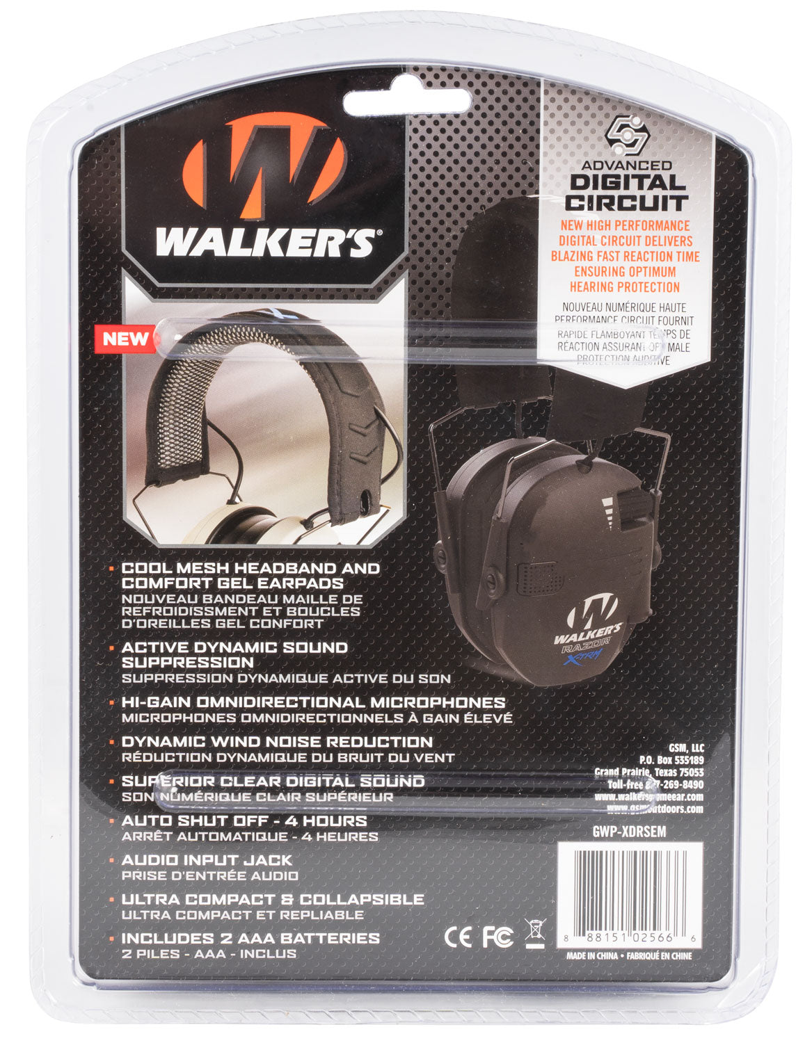 WLKR GWP-XDRSEM        XTRM RAZOR DIG MUFF BLK