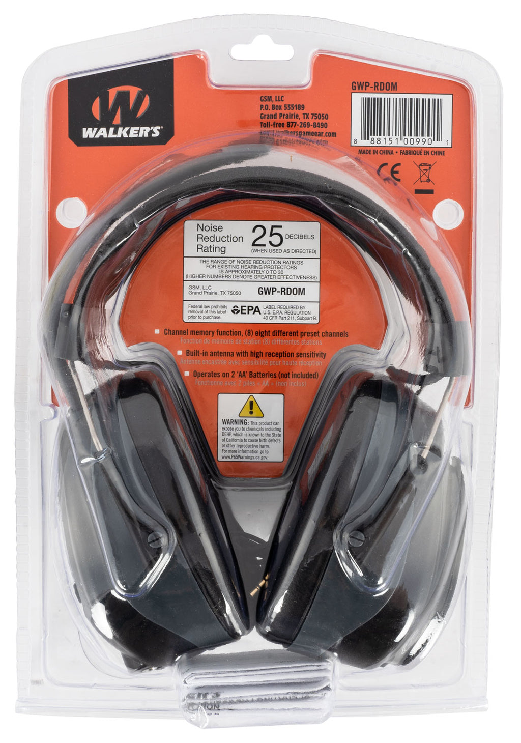 WLKR GWP-RDOM          HEARING PROTCT AM FM STEREO