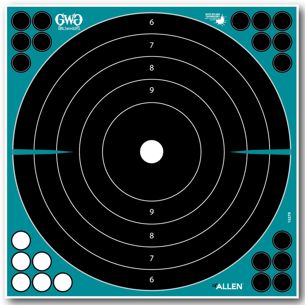ALLEN 15279    GWG SPLSH ADHSVE 12" BLLSEYE   5PK