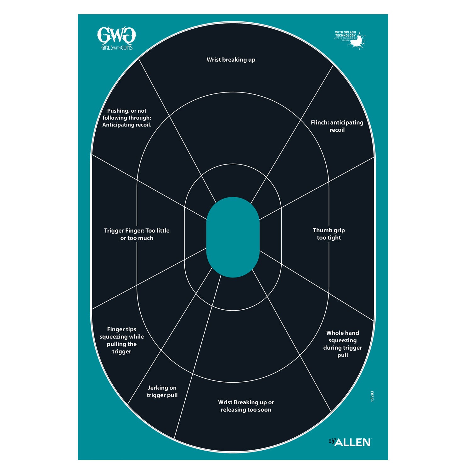 ALLEN 15283    GWG SPLSH ADHSVE 12" OVL SLHTTE 5PK