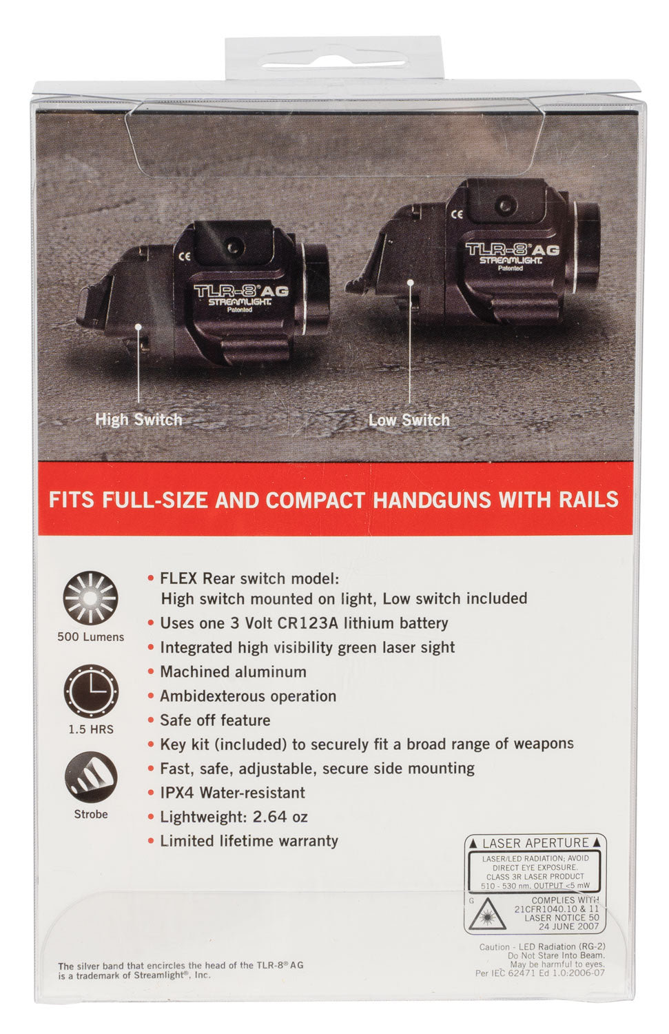 STL 69434  TLR8AG FLEX GRN LSR/LIGHT HI/LO SWITCH