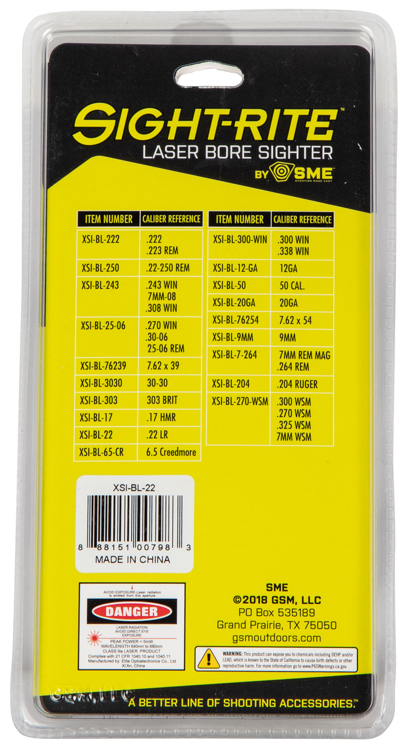 SME XSI-BL22           SIGHTRIT LASR BRE SGHT 22LR
