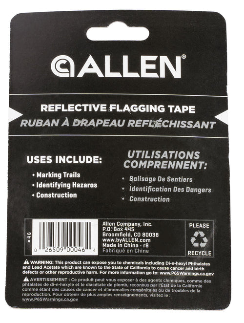 ALLEN 46     REFLECTIVE FLAGGING TAPE 1X150FT ORG