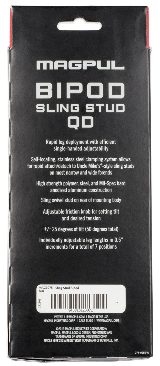 MAGPUL MAG1075-BLK BIPOD SLING STUD QD