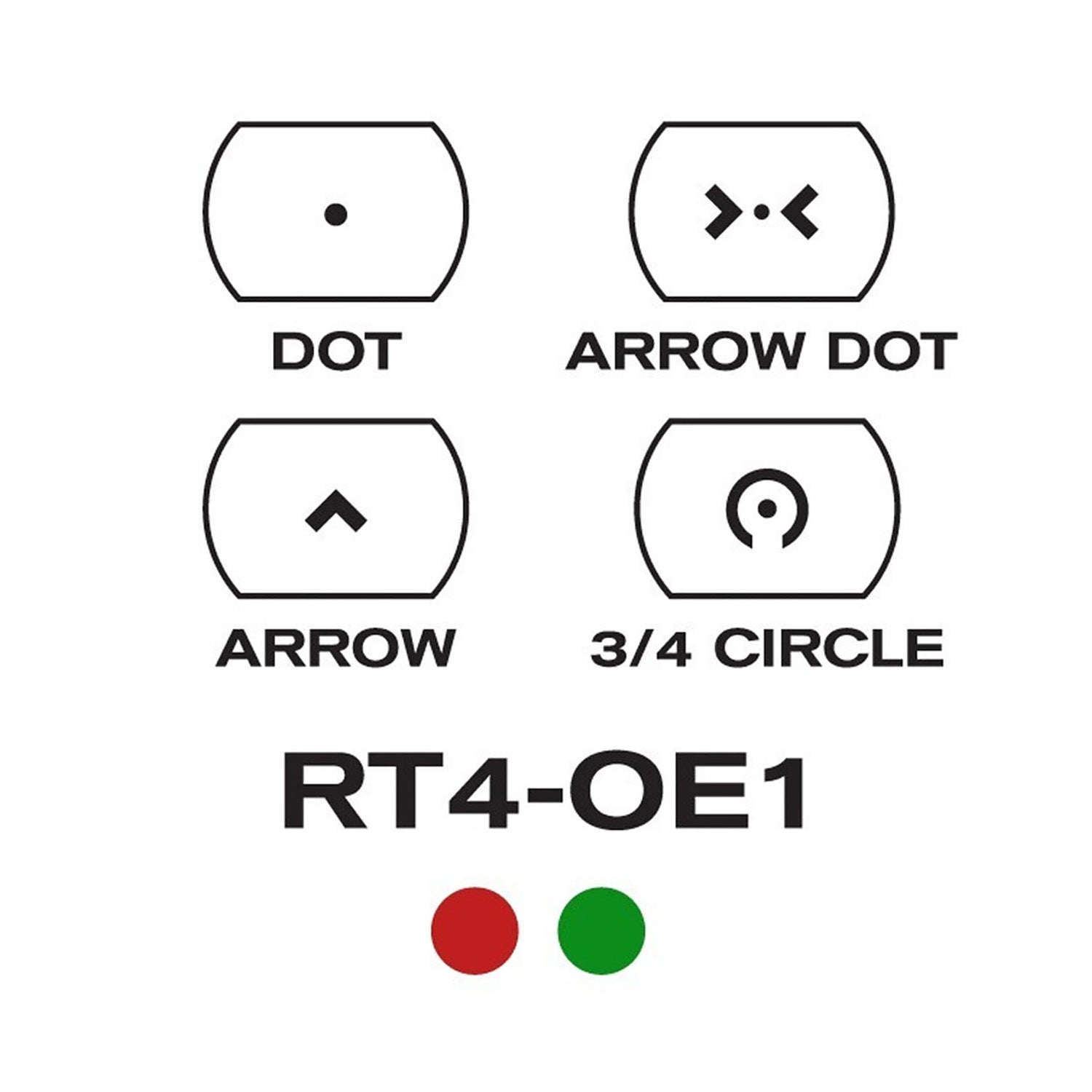 AIMSPORTS RT4-SO1   RED DOT 1X34 SPECOPS 4RET R&amp;G